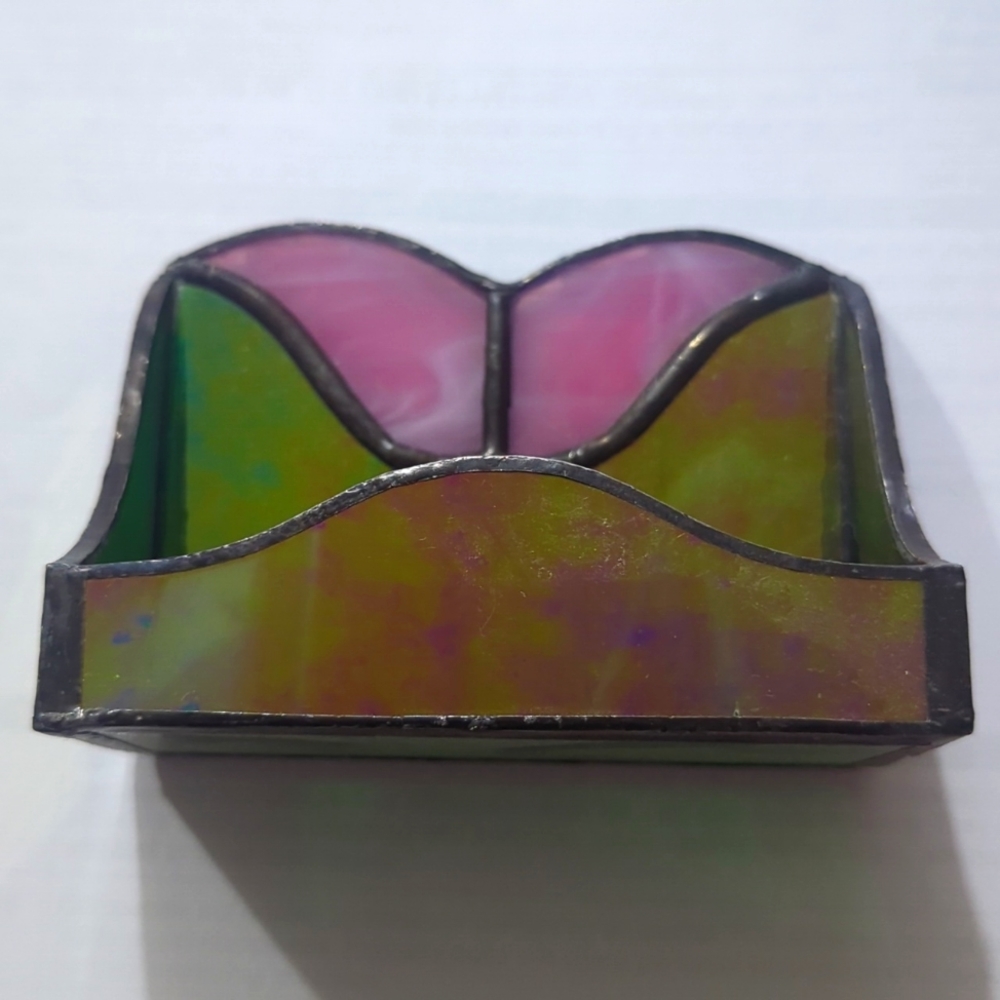 Stained Glass Business Card Holder - Picture 2 of 4